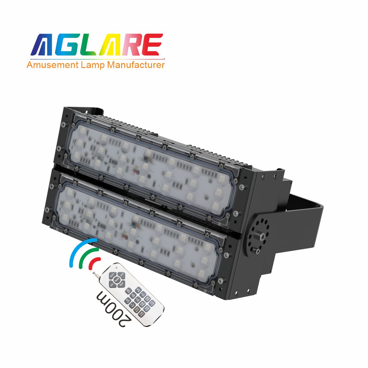 100W LED彩色泛光灯 RGB投光灯带？？？？？？仄